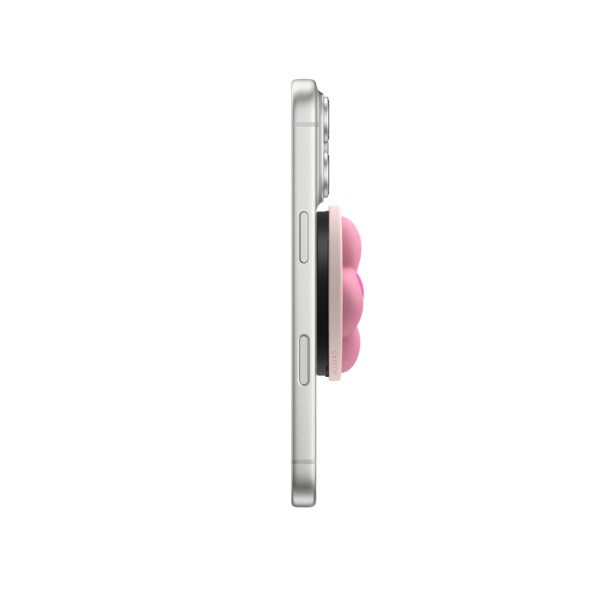 Snappy Flower Grip Stand - Pink Puffy Flower