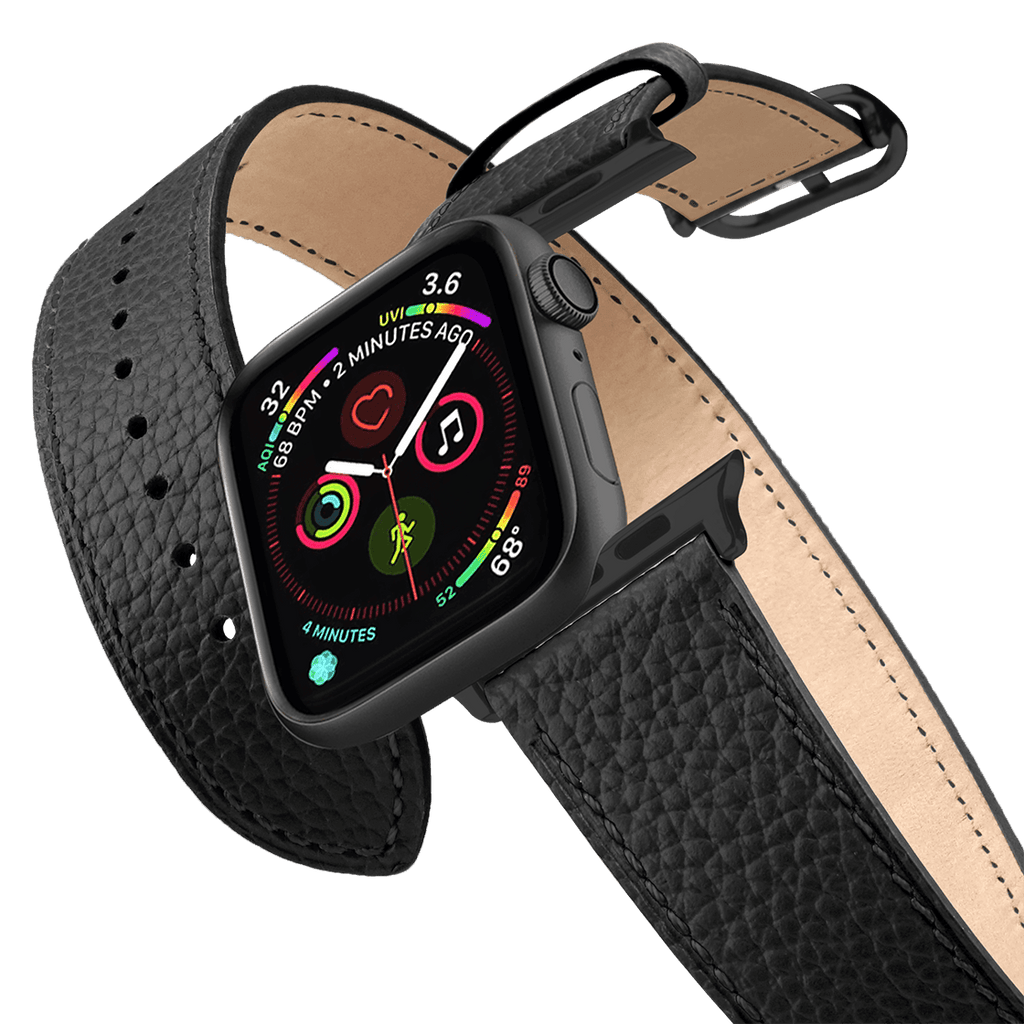 2-in-1 Italian Leather Band 41mm (Series 7-9) - Black | Image 1