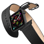 2-in-1 Italian Leather Band 41mm (Series 7-9) - Black | Image 1