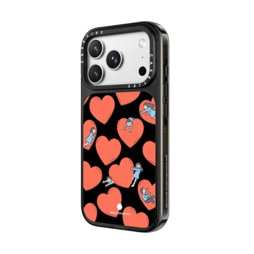 Sundae Kids- Hearts | iPhone 18 Pro Max / Impact Case MagSafe Compatible - Glossy / Glossy Black | Image 2