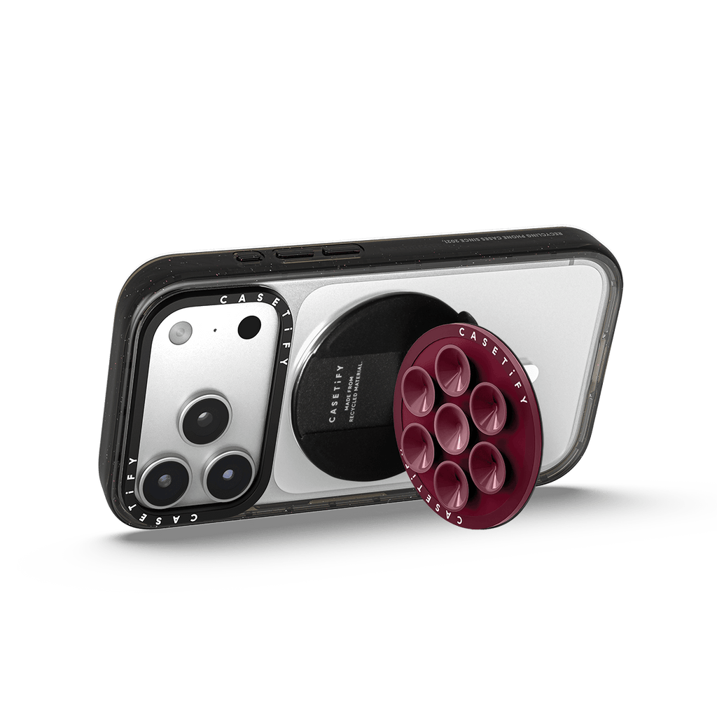 Snappy Snap & Stick Grip Stand MagSafe Compatible - Mulberry