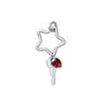 Charm Keychain - Twinkle Star - Ruby Red | Image 1