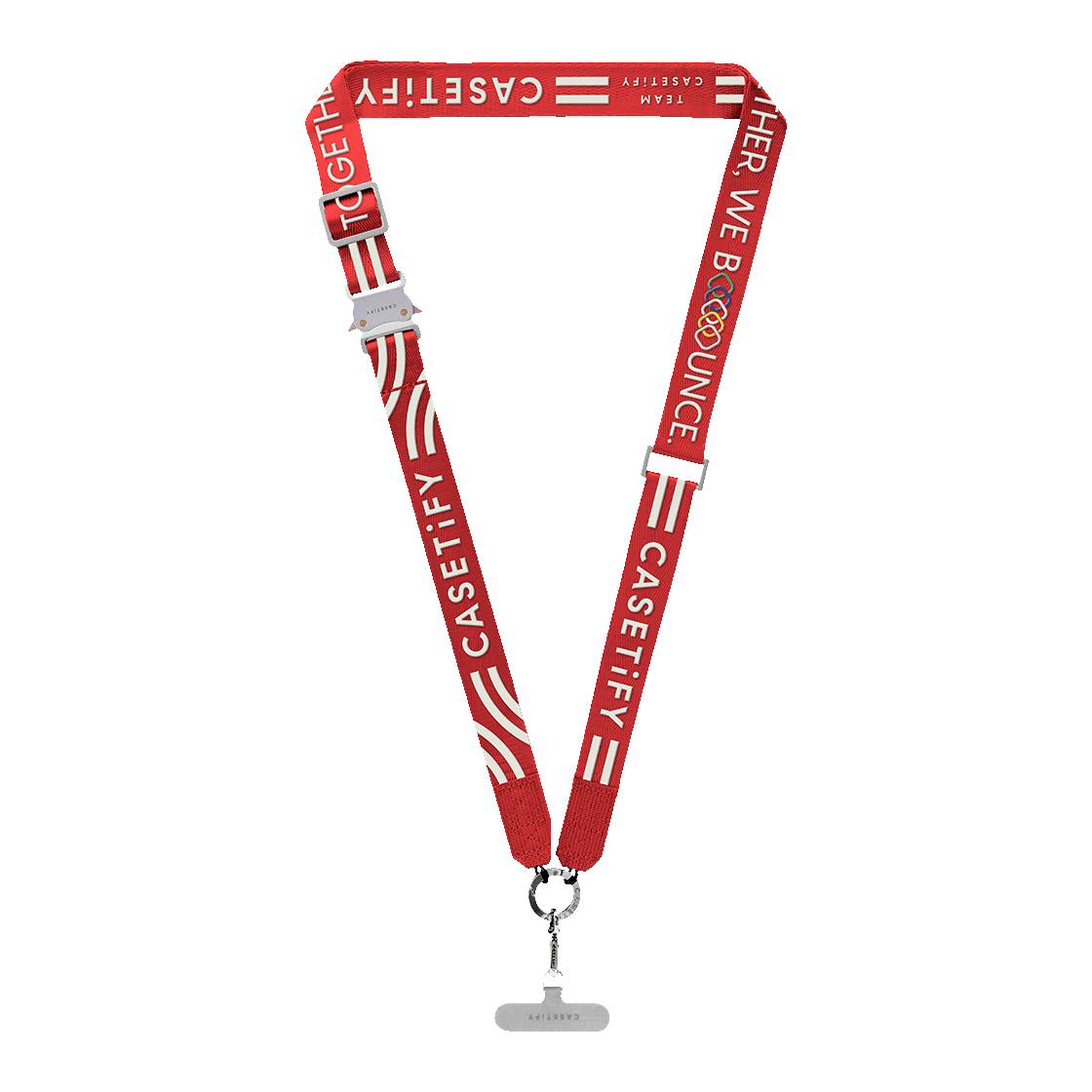 Team CASETiFY Slogan Cross-Body Strap - Red