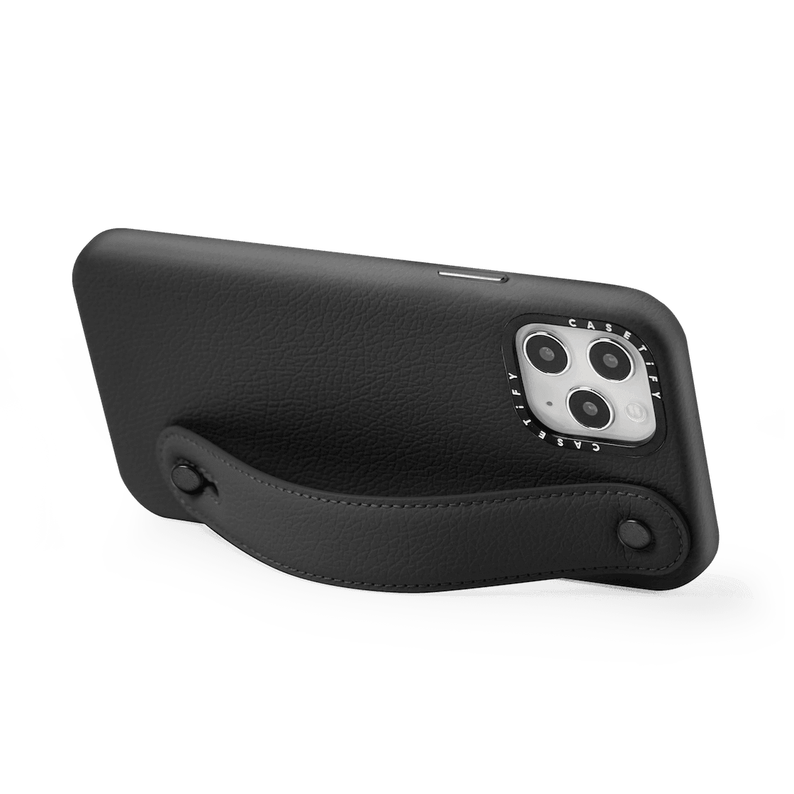 Custom Charm Strap Leather iPhone Case
