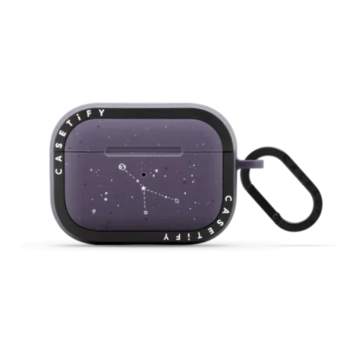 Cancer Constellation | AirPods Pro 2 / Earbuds Bounce Case / Matte Deep Purple | Image 1