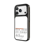WALNUT- Love Yourself Frame | iPhone 18 Pro Max / Impact Case MagSafe Compatible - Glossy / Glossy Black | Image 2