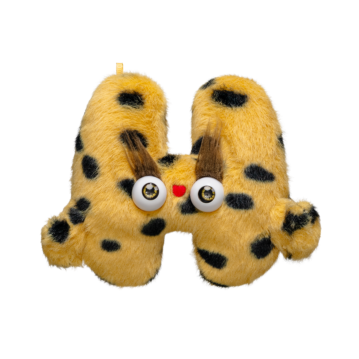 Plushmate Alphabet H with Strap + Carabiner - Camel | Image 1