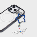 Charm Keychain - Twinkle Star - Cobalt Blue