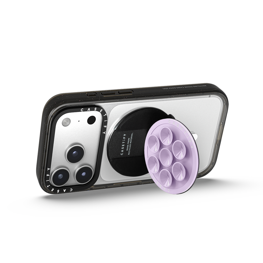 Snappy Snap & Stick Grip Stand MagSafe Compatible - Lavender