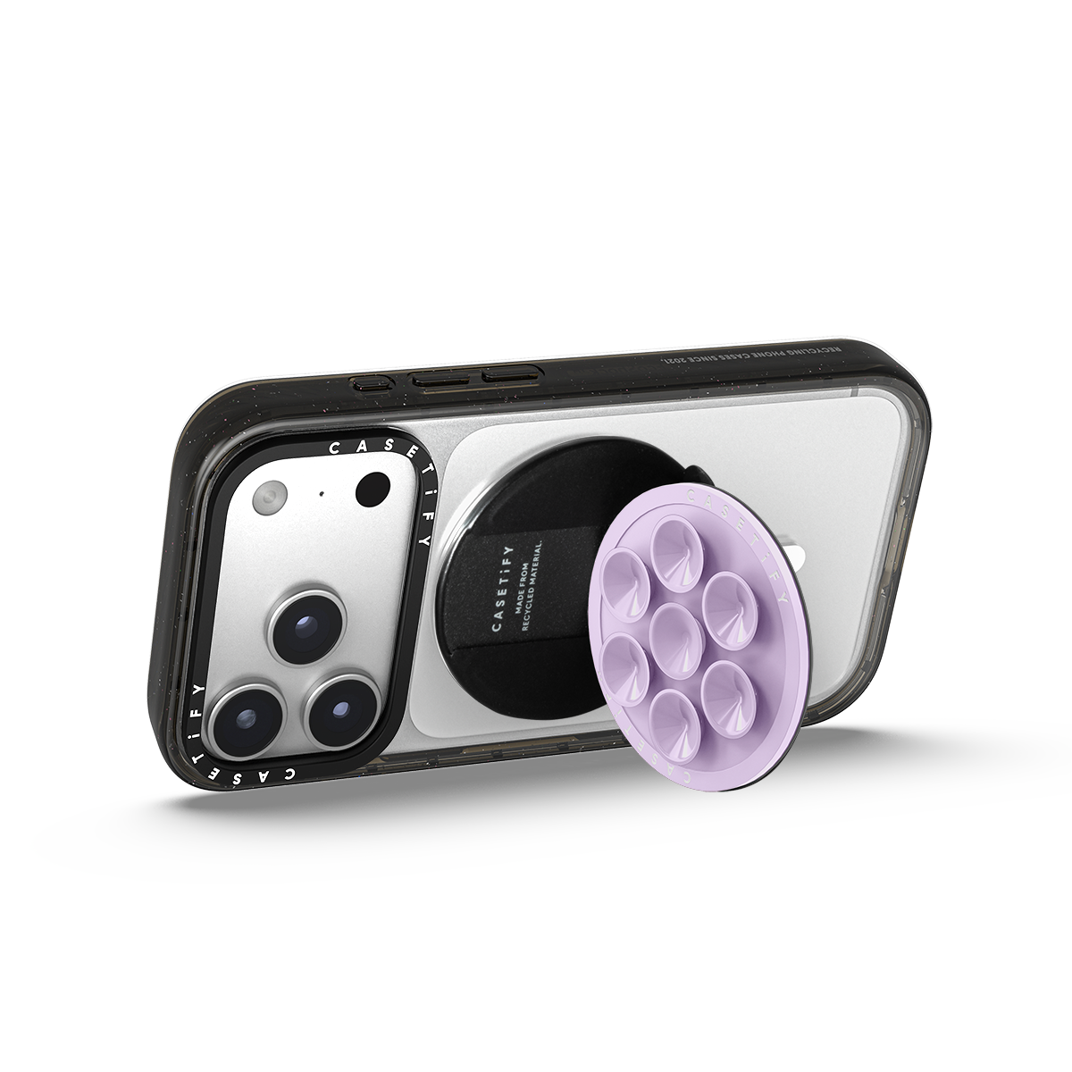 Snappy Snap & Stick Grip Stand MagSafe Compatible - Lavender