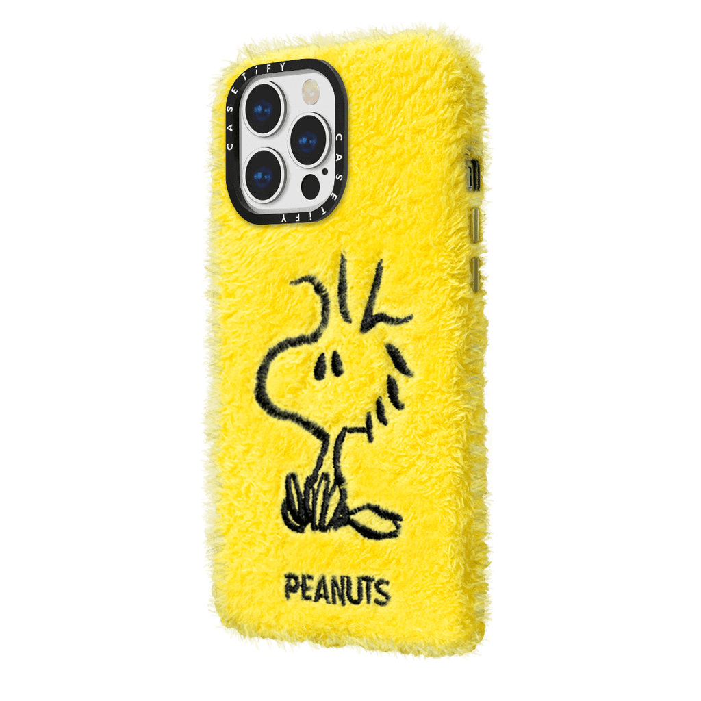 CASETiFY x Snoopy iPhone 13 Pro Plush Case Woodstock - Yellow