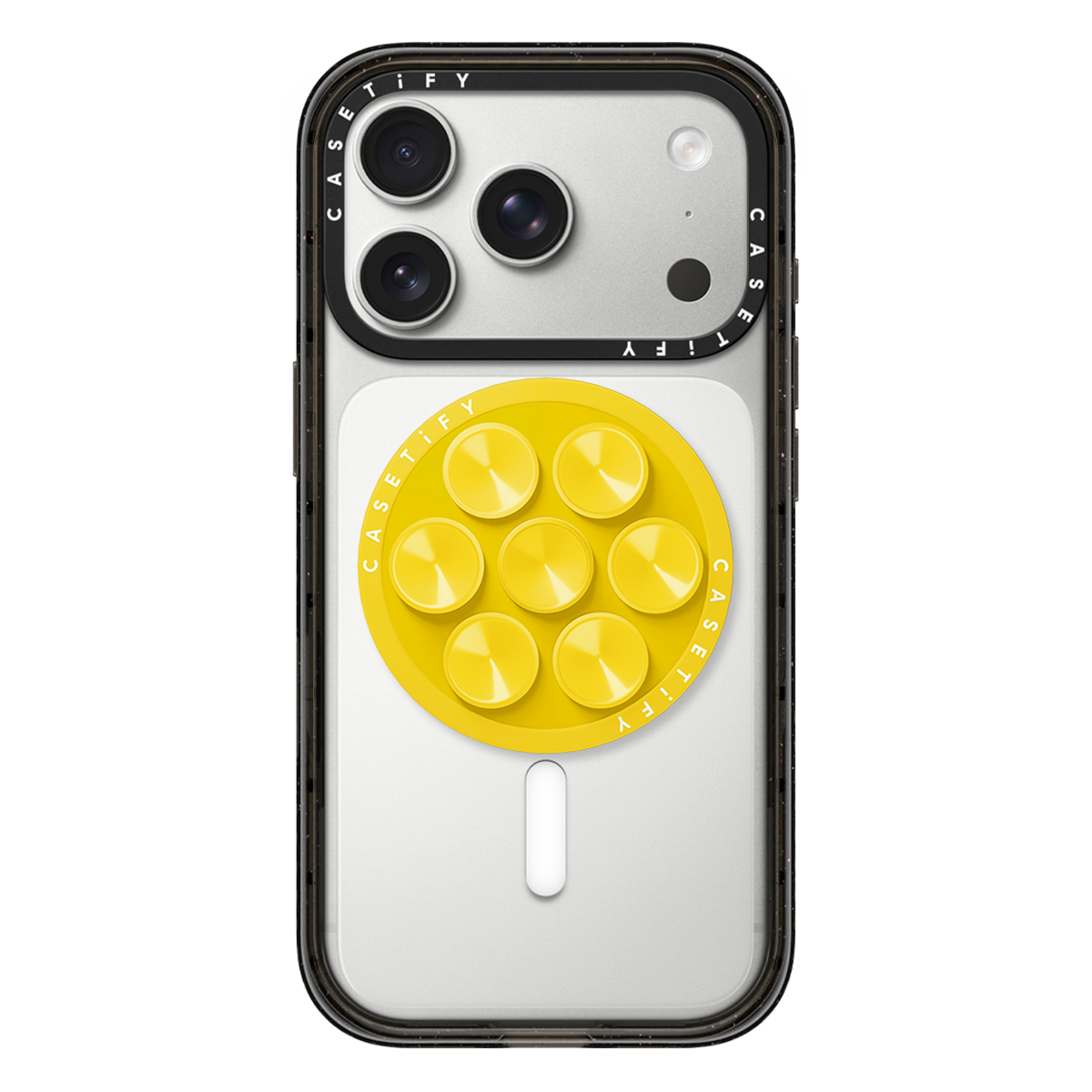 Snappy Snap & Stick Grip Stand MagSafe Compatible - Pulse Yellow | Image 1