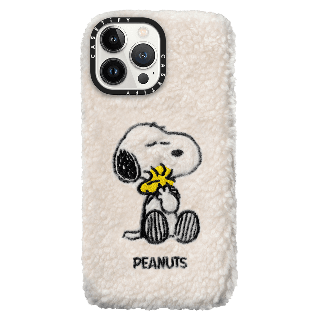 CASETiFY x Snoopy iPhone 13 Pro Max Plush Case Snoopy - Cream | Image 1