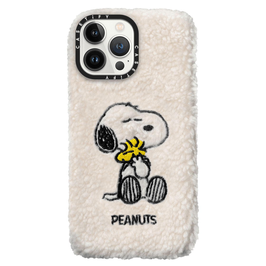 CASETiFY x Snoopy iPhone 13 Pro Max Plush Case Snoopy - Cream | Image 1