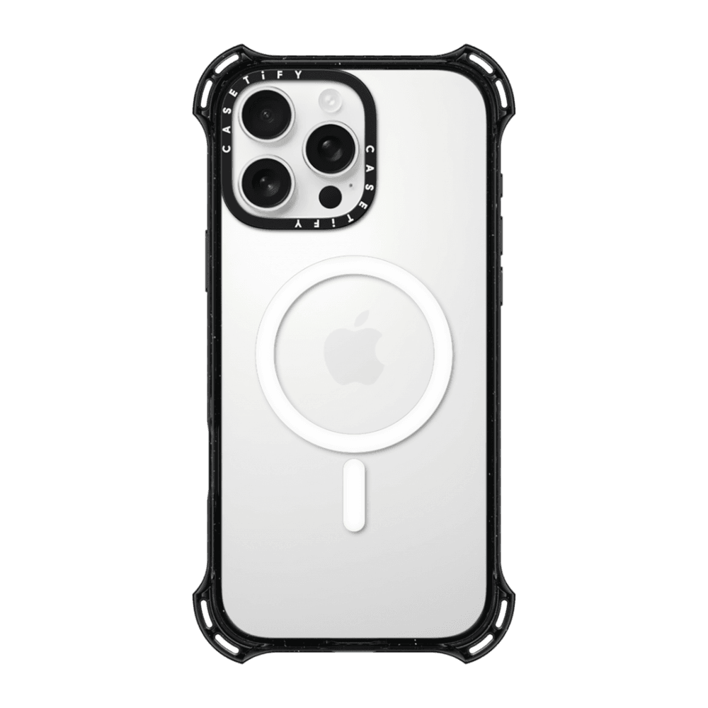 Bounce Duo Set -  iPhone 16 Pro Max Bounce Case MagSafe Compatible (Clear Black)& AirPods Pro 2 Bounce Case