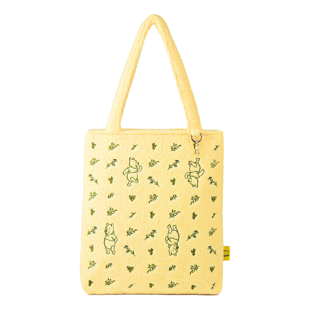 Winnie the Pooh Tossed Floral Teddy Tote Bag | Image 1