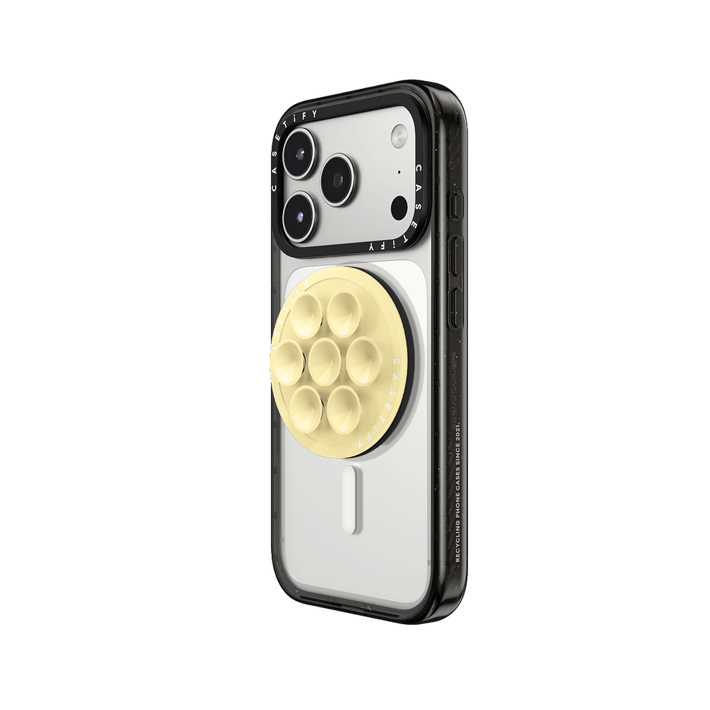 Snappy Snap & Stick Grip Stand MagSafe Compatible - Sorbet Yellow