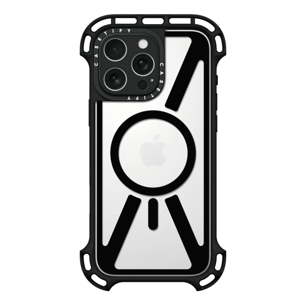 Sync It Up Set (Black) - iPhone 16 Pro Max Ultra Bounce Case MagSafe Compatible (Clear Black) & Apple Watch Series 10 46mm The Bounce Odyssey Band (Black)