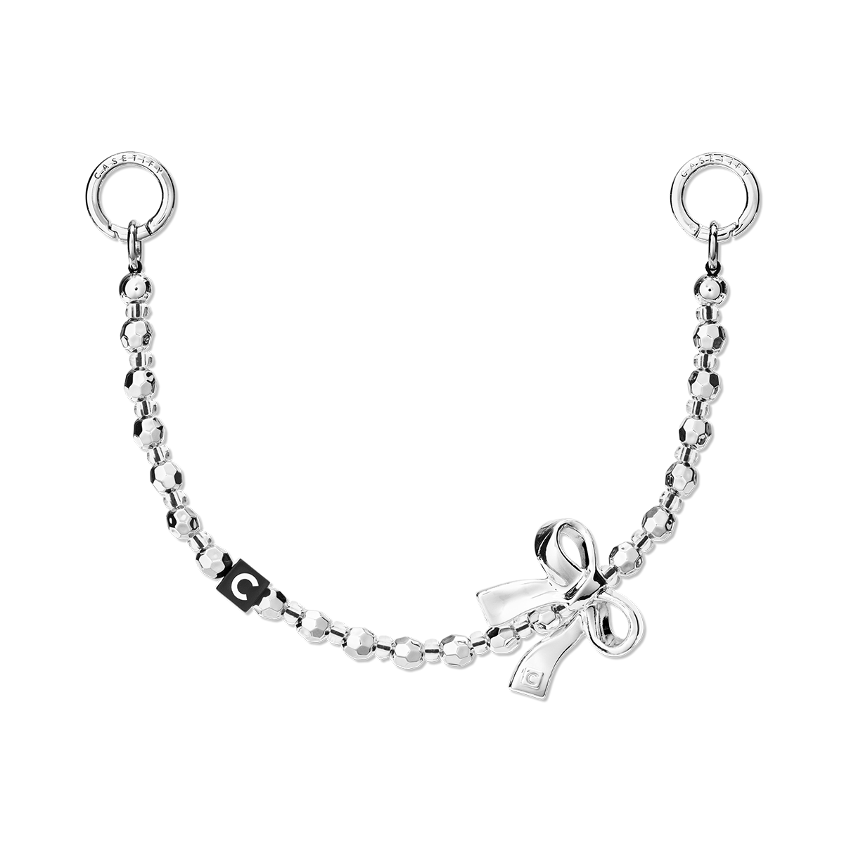 Charm Keychain - Metallic Bow | Image 1