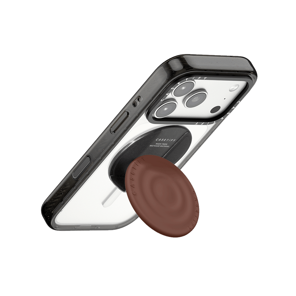 Snappy Ripple Grip Stand MagSafe Compatible - Chocolate