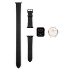 2-in-1 Italian Leather Band 41mm (Series 7-9) - Black