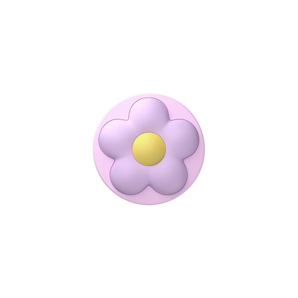 Snappy Flower Grip Stand - Lilac Puffy Flower