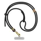 Rope Cross-body Strap -  Black/Gold (6mm)