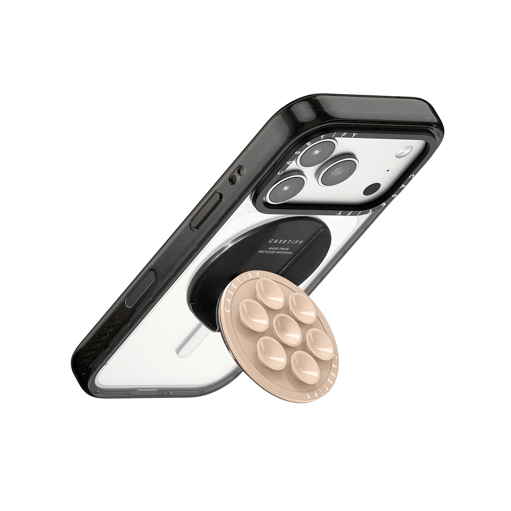 Snappy Snap & Stick Grip Stand MagSafe Compatible - Oat