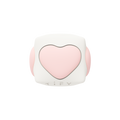 Puffy Charm Cube - HEART - White with Pink Heart | Image 1