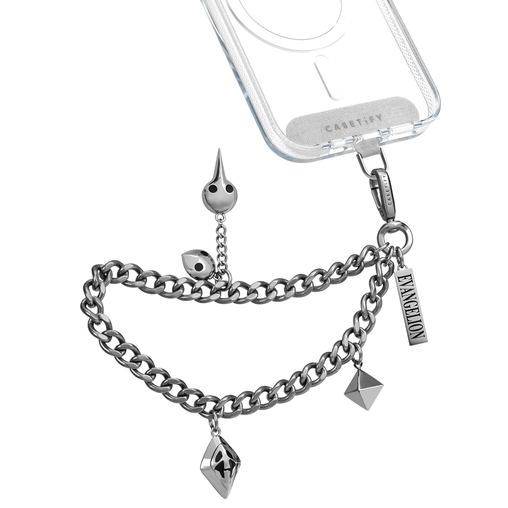 Evangelion Angel Metal Chain Wrist Strap | Image 1