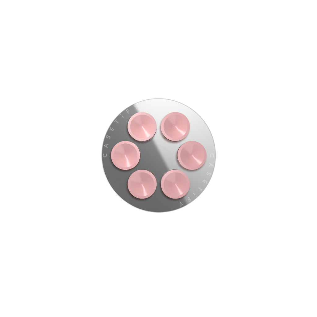 Snappy Snap & Stick Mirror Grip Stand Magsafe Compatible - Primerose Pink