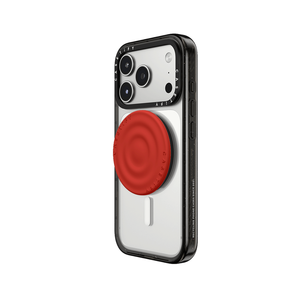 Snappy Ripple Grip Stand MagSafe Compatible - Tomato Red