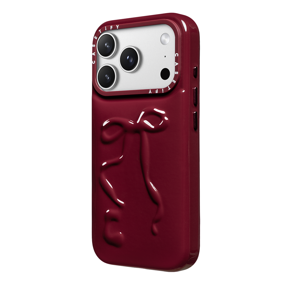 iPhone 17 Pro Max - Pillow Case - Ruby Red Bow