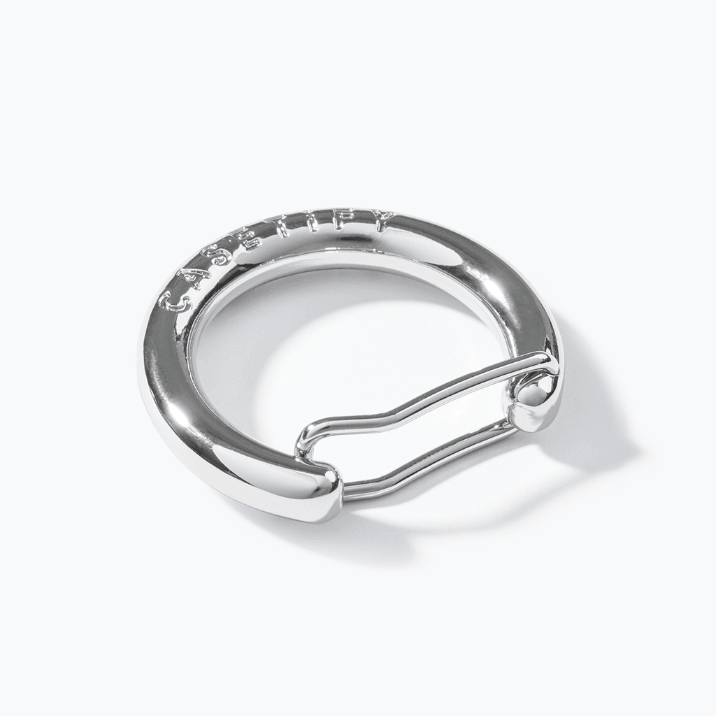 Bag Carabiner - Shiny Silver