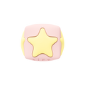 Puffy Charm Cube - STAR - Pink with Yellow Star | Image 1