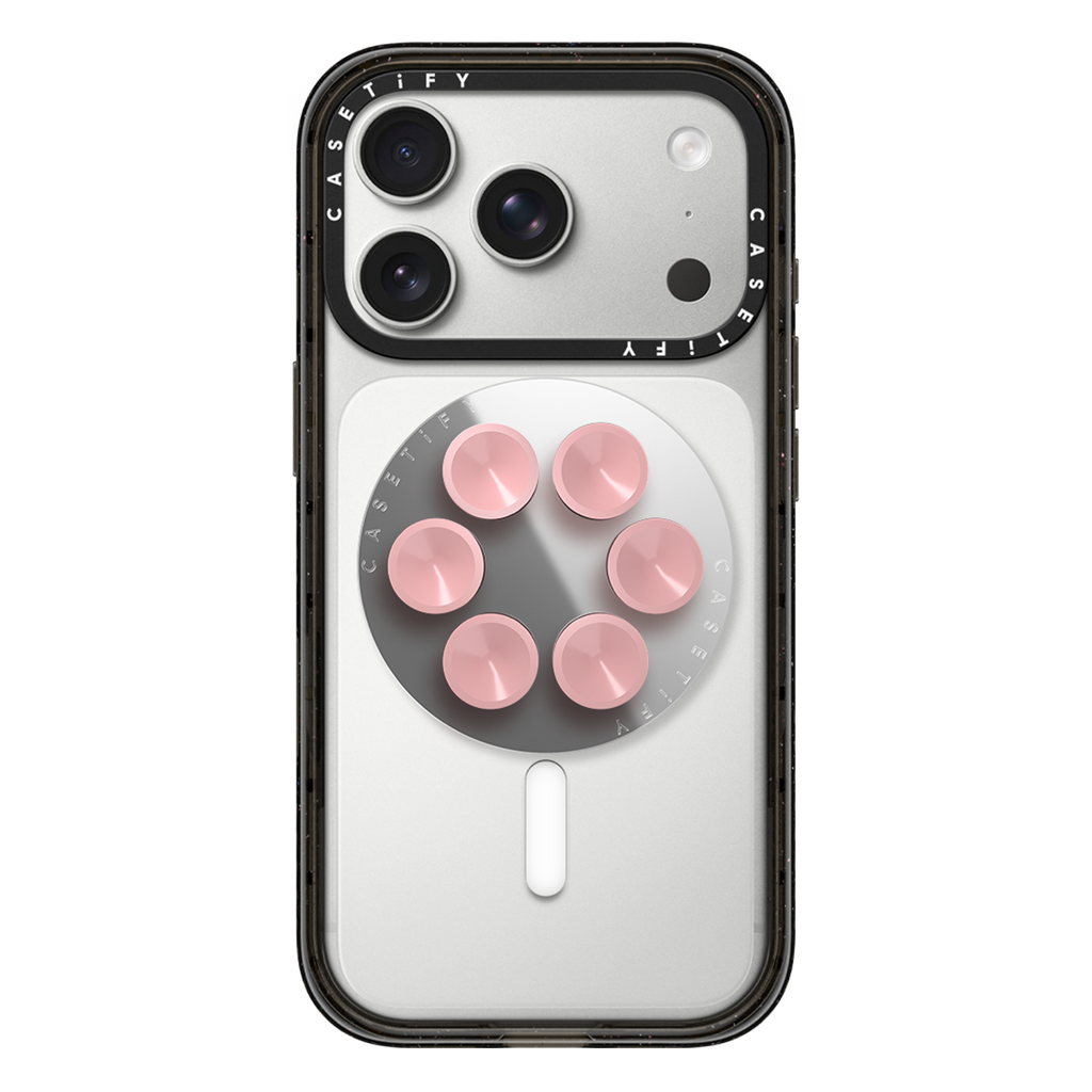 Snappy Snap & Stick Mirror Grip Stand Magsafe Compatible - Primerose Pink | Image 1