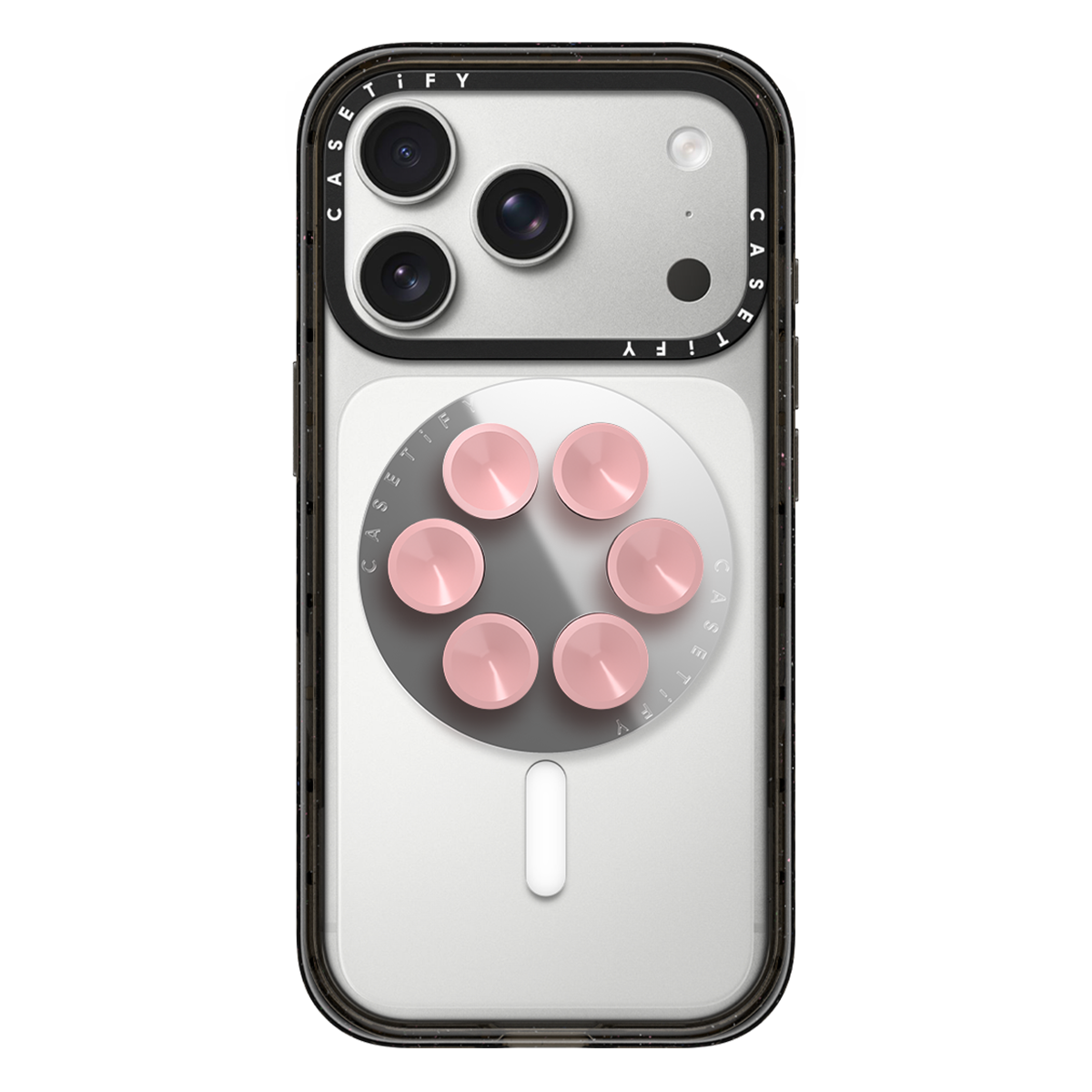 Snappy Snap & Stick Mirror Grip Stand Magsafe Compatible - Primerose Pink | Image 1