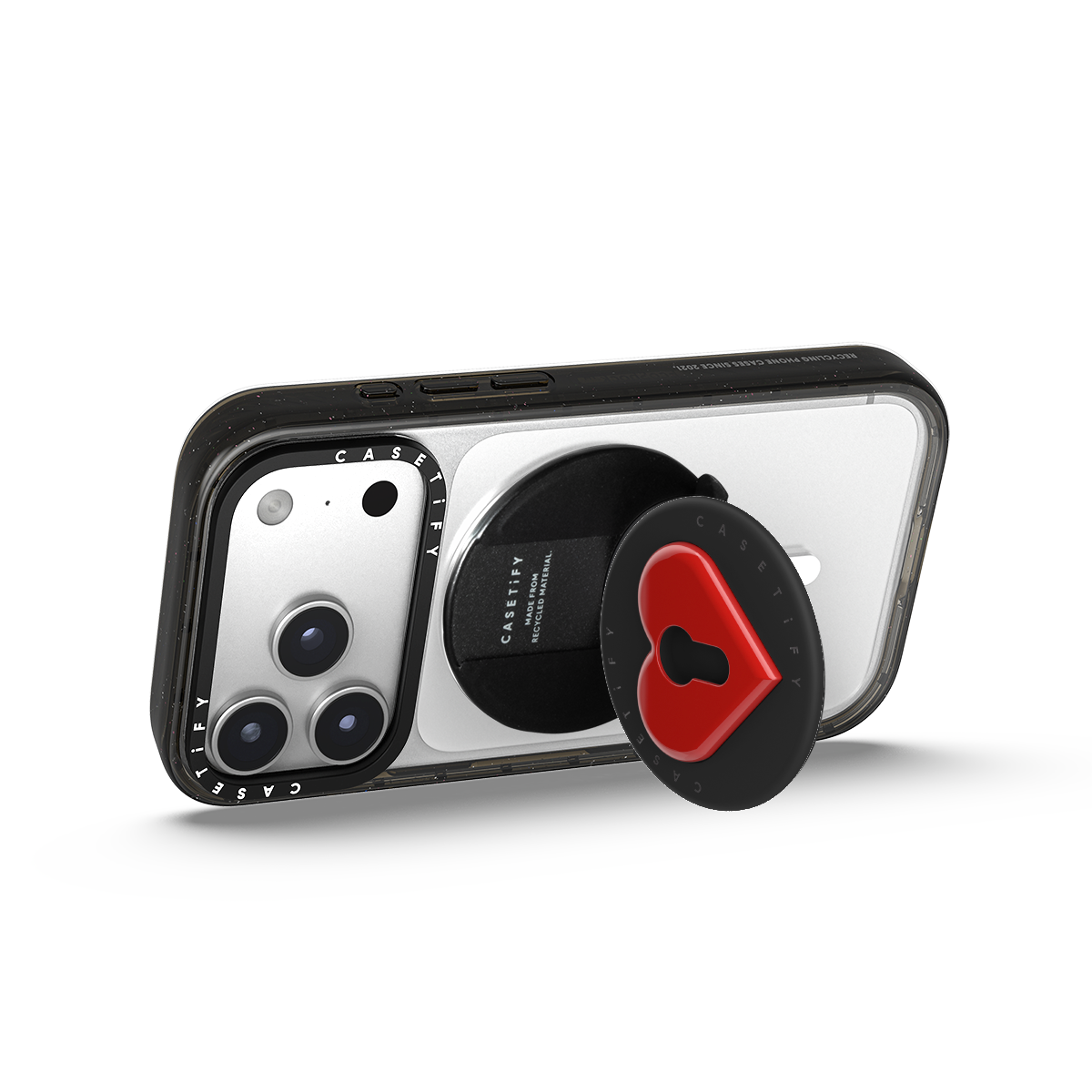 Snappy Love Lock Grip Stand - Red Heart