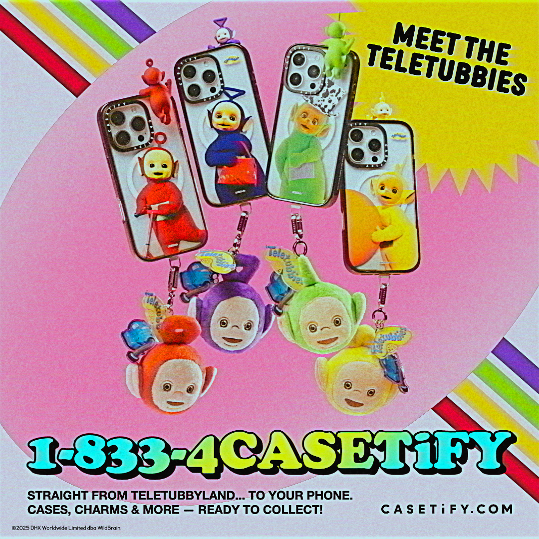 Meet the Teletubbies Special Set (Tinky Winky) - iPhone 16 Pro Max MagSafe Impact Case + Teletubbies Phone Case Dangler Blind Box + Teletubbies Phone Chain | Image 1