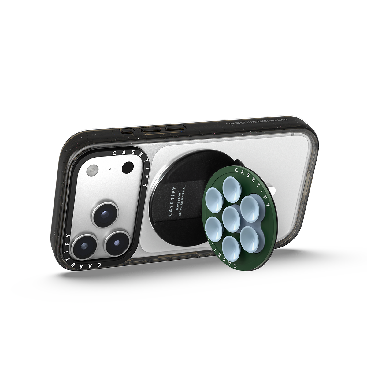 Snappy Snap & Stick Grip Stand MagSafe Compatible - Blue Paw