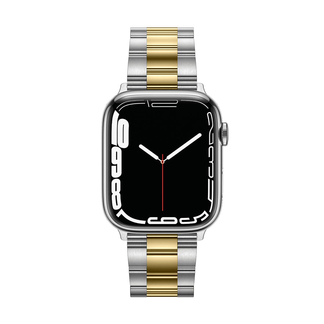 Stainless Steel 3-Link Band 45mm (Series 7-9) - Two-Tone (Yellow Gold/Silver)