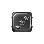Metal Charm Cube - Black with Crystal Stars | Image 1