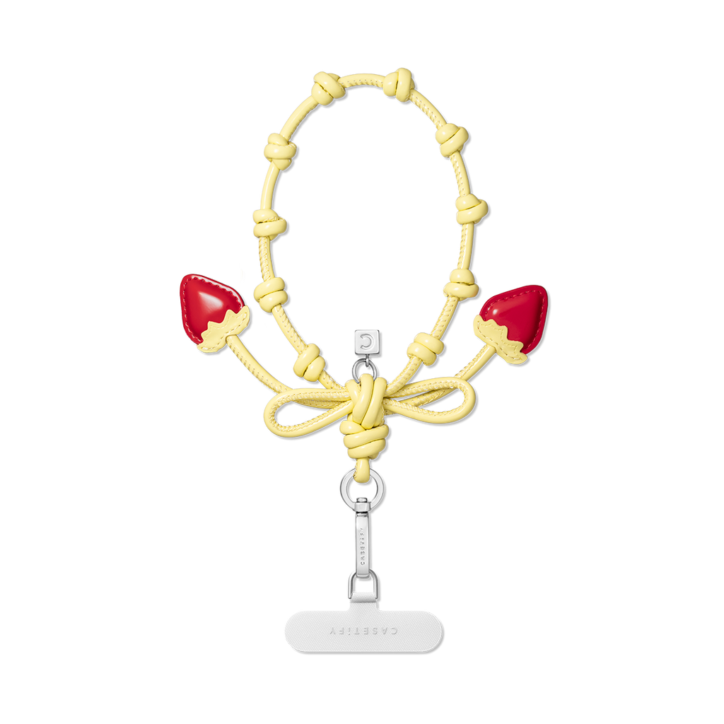 Bow Charm Wristlet - Sorbet Yellow