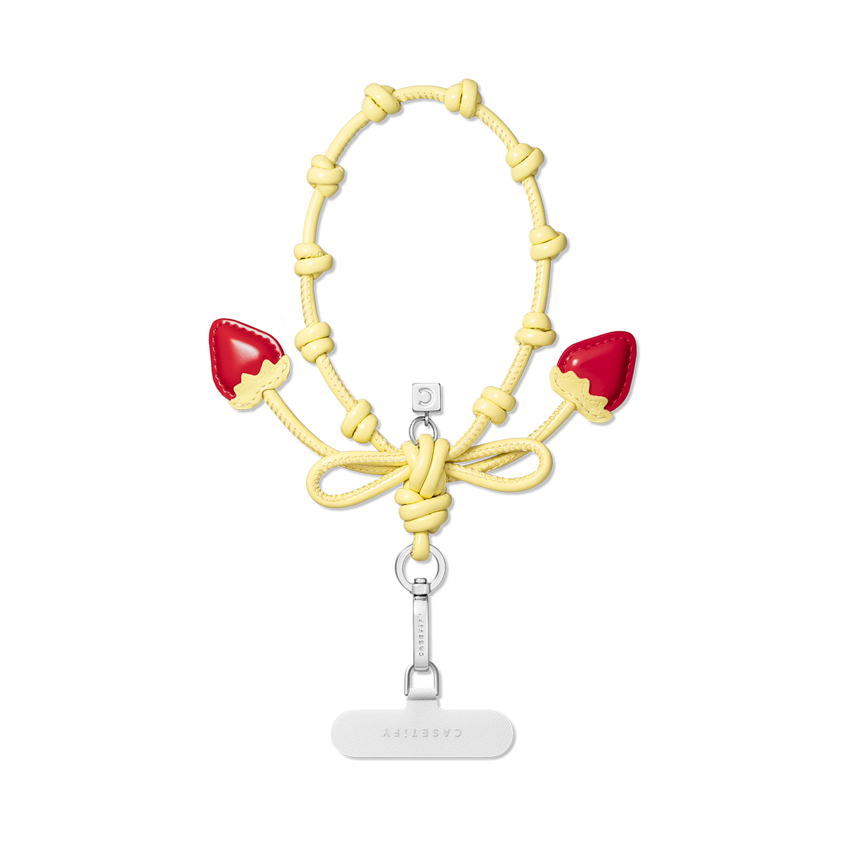 Bow Charm Wristlet - Sorbet Yellow
