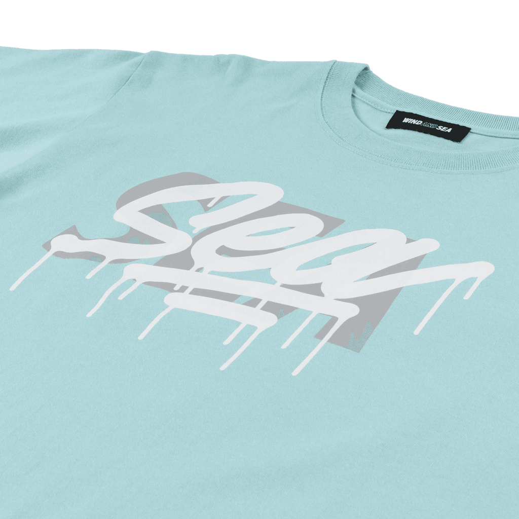 WDS x CASETiFY T-shirt Triple Name Main Logo Mint M