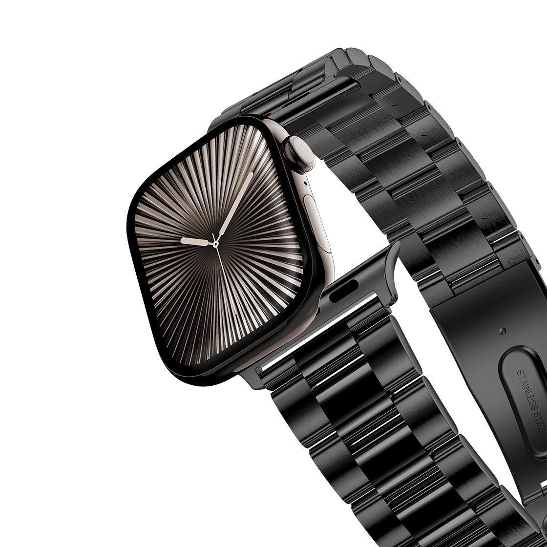 Stainless Steel 3-Link Band 46mm (Series 11) - Black | Image 1