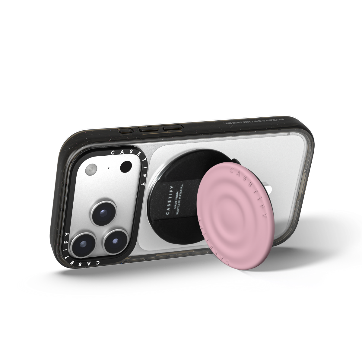 Snappy Ripple Grip Stand MagSafe Compatible - Primrose Pink