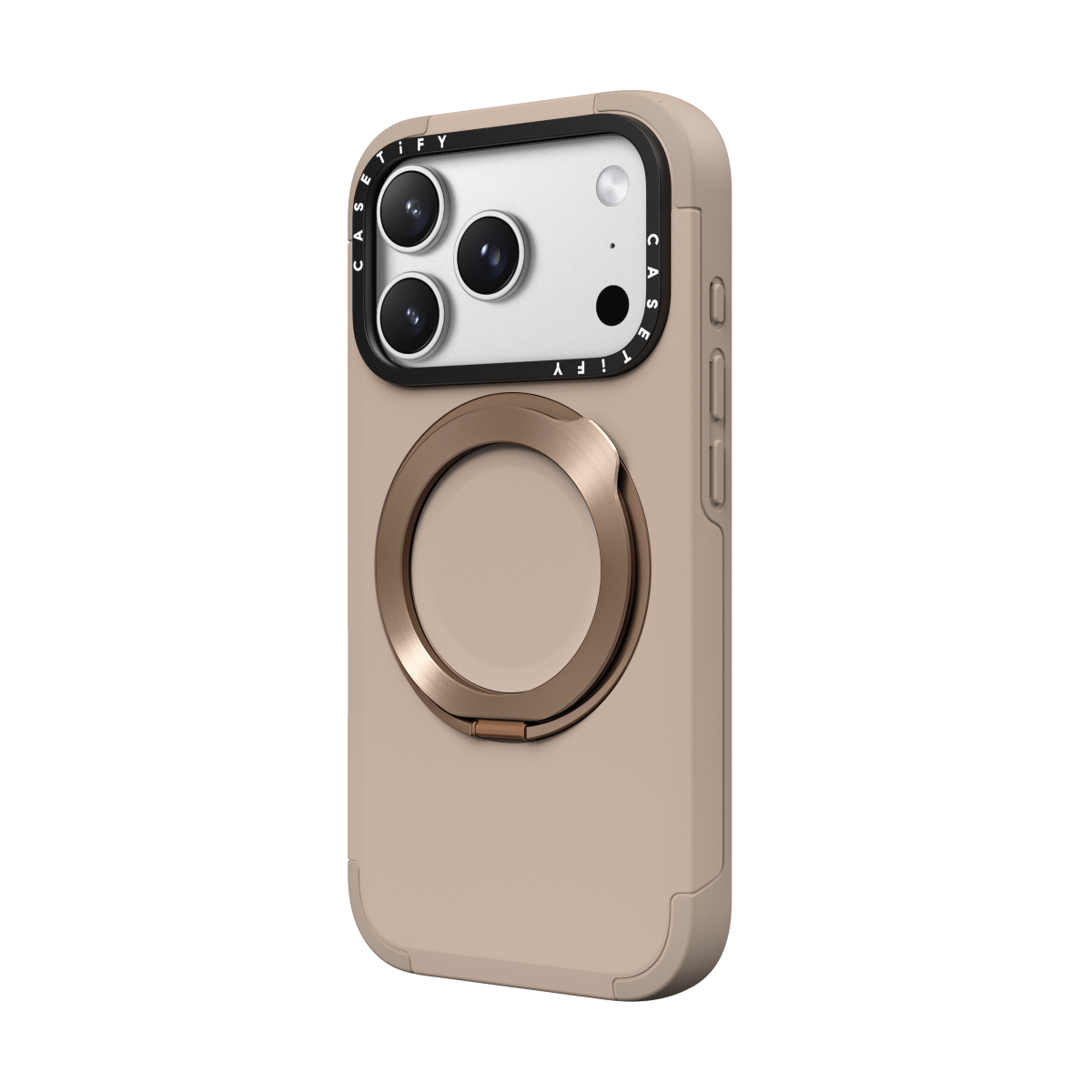 iPhone 17 Pro Max - Force Ring Stand Case - Taupe