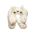 Plushmate Alphabet R with Strap + Carabiner - White Rainbow | Image 1