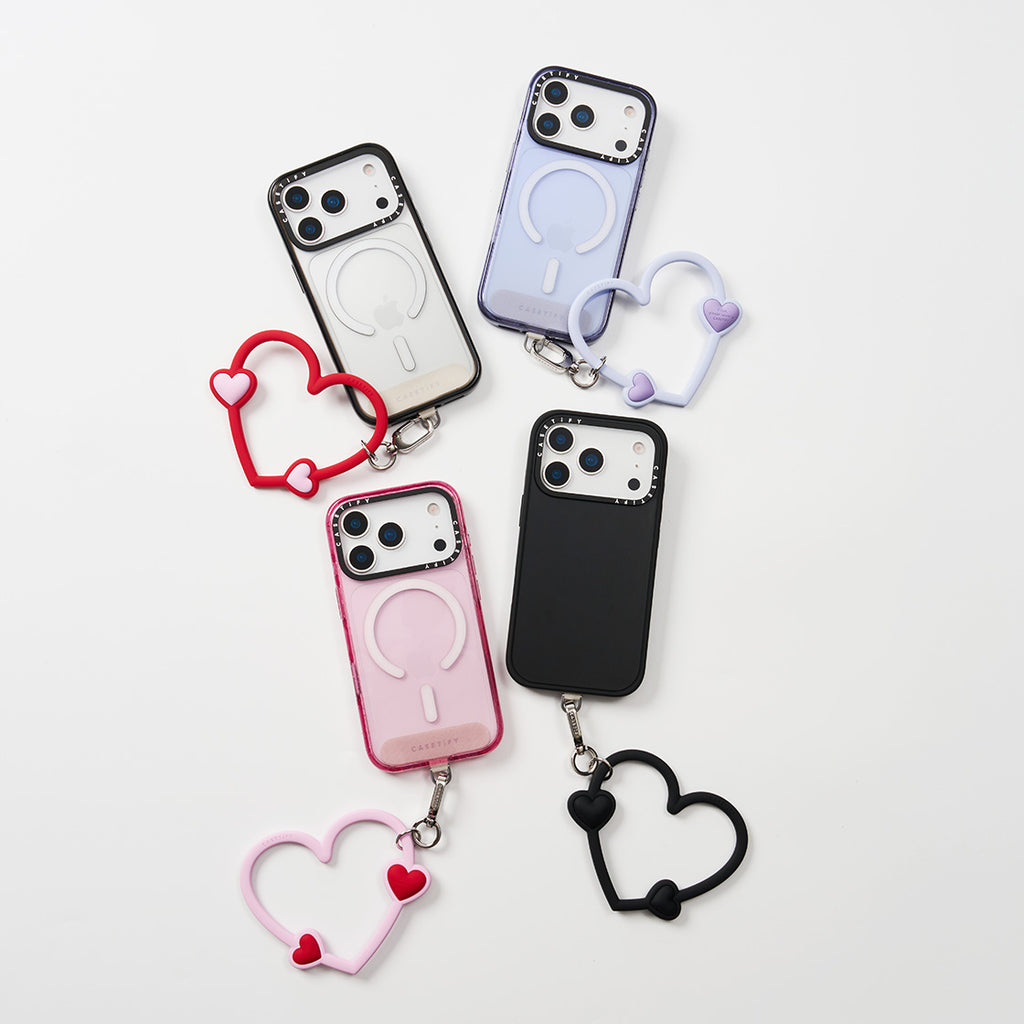Heart Phone Wristlet - Red Romance